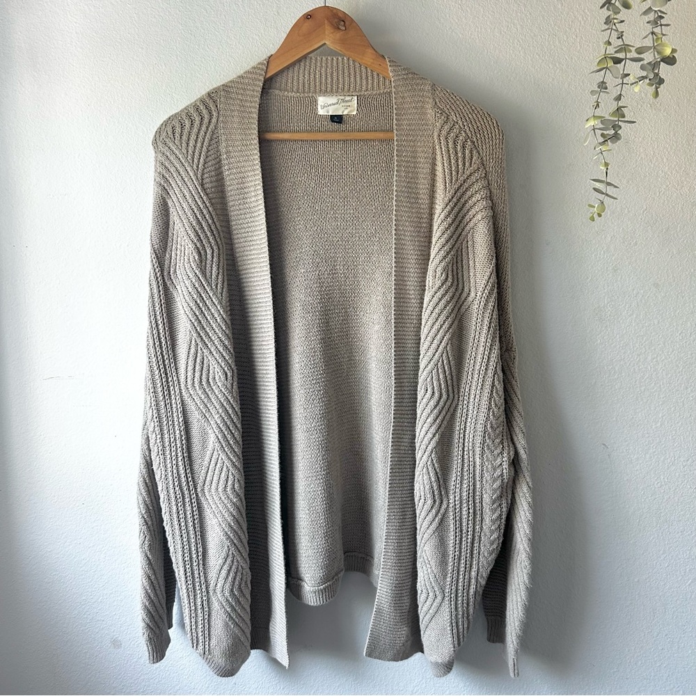 Universal Thread Gray Chunky Knit Cardigan Sweater